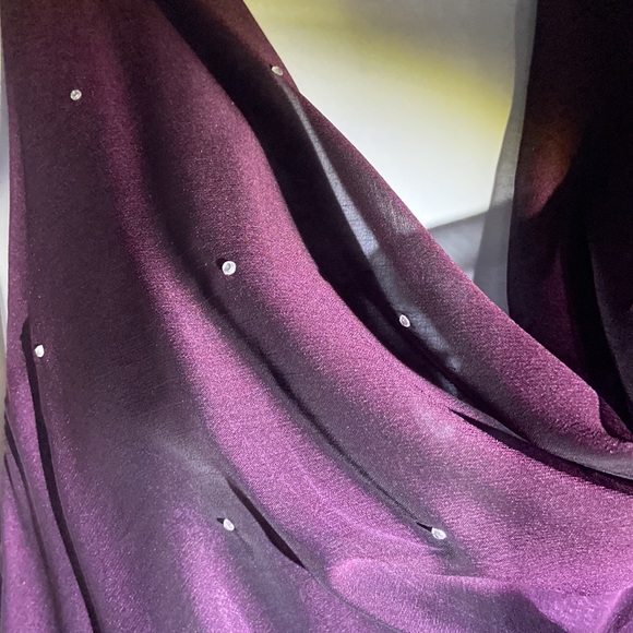 Maroon evening gown Sz 12 NWT - Picture 5 of 6